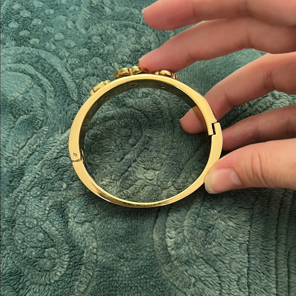 Kate Spade Gold and Pink Gemstone Bracelet - Picture 10 of 11